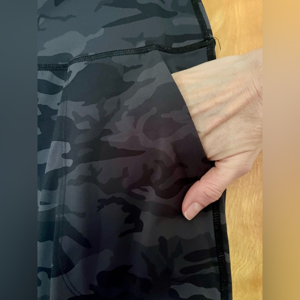 Women's Black Camouflage Jogger Pants - Picture 8 of 10